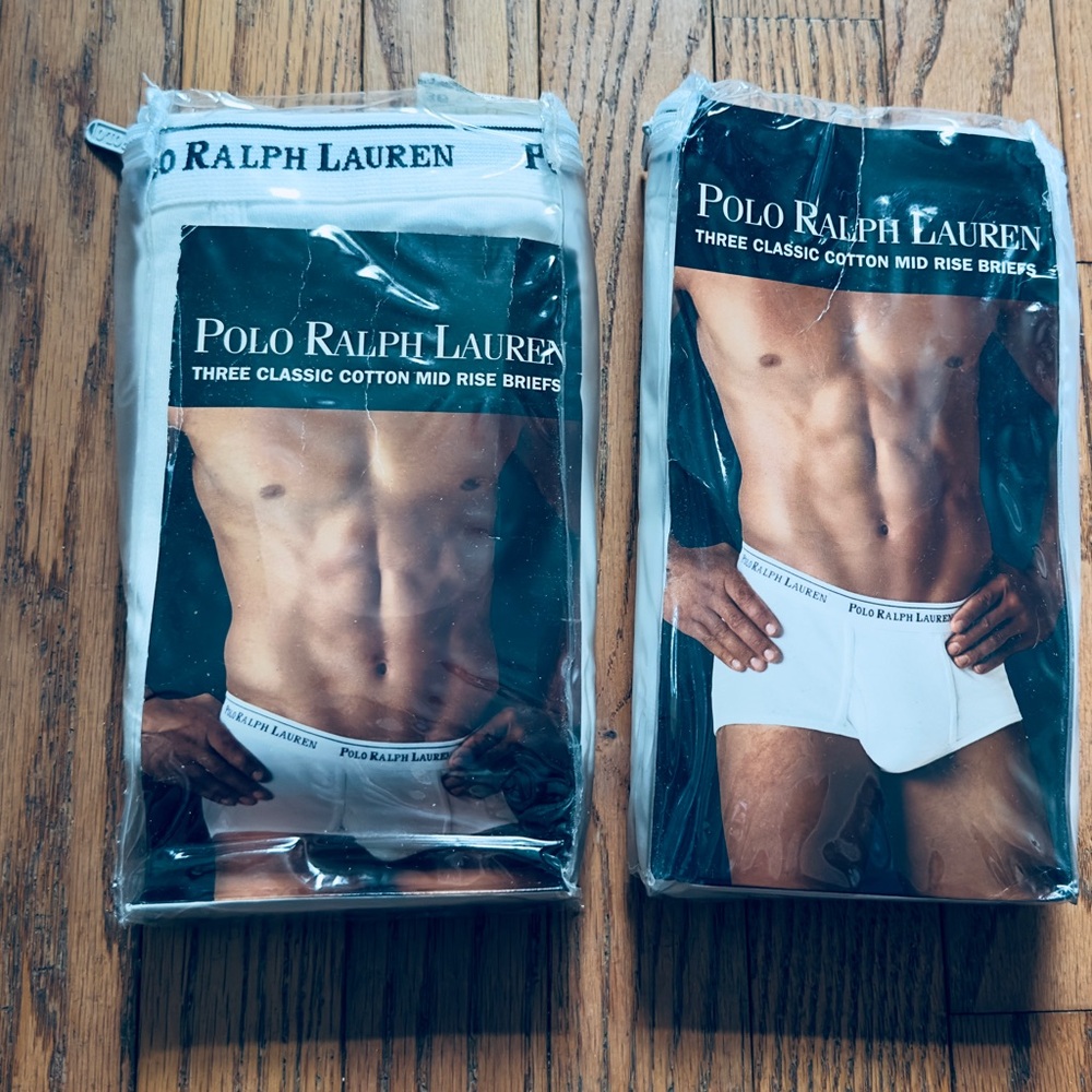 NWT Polo Ralph Lauren White Briefs (5 Total) | Size 36 | Classic Cotton